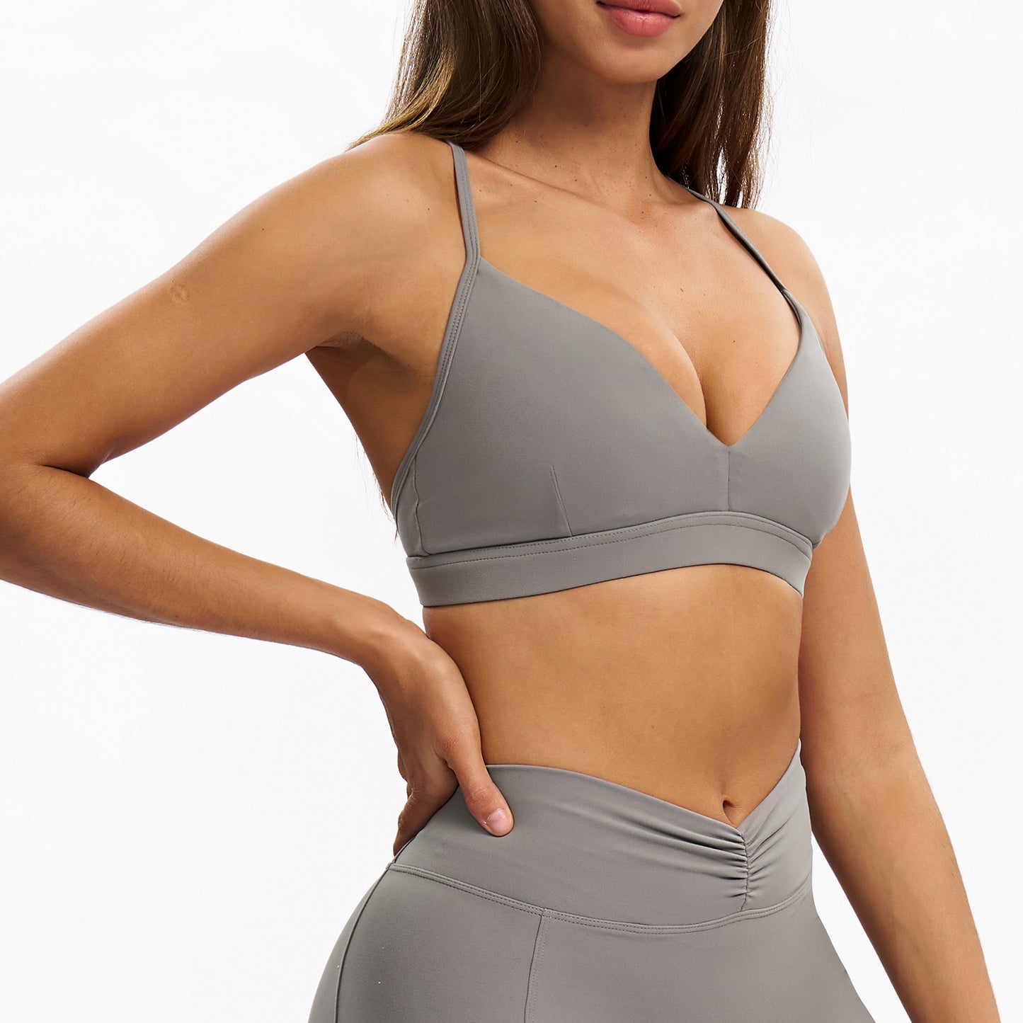 V-Neck Y-Back Sports Bra