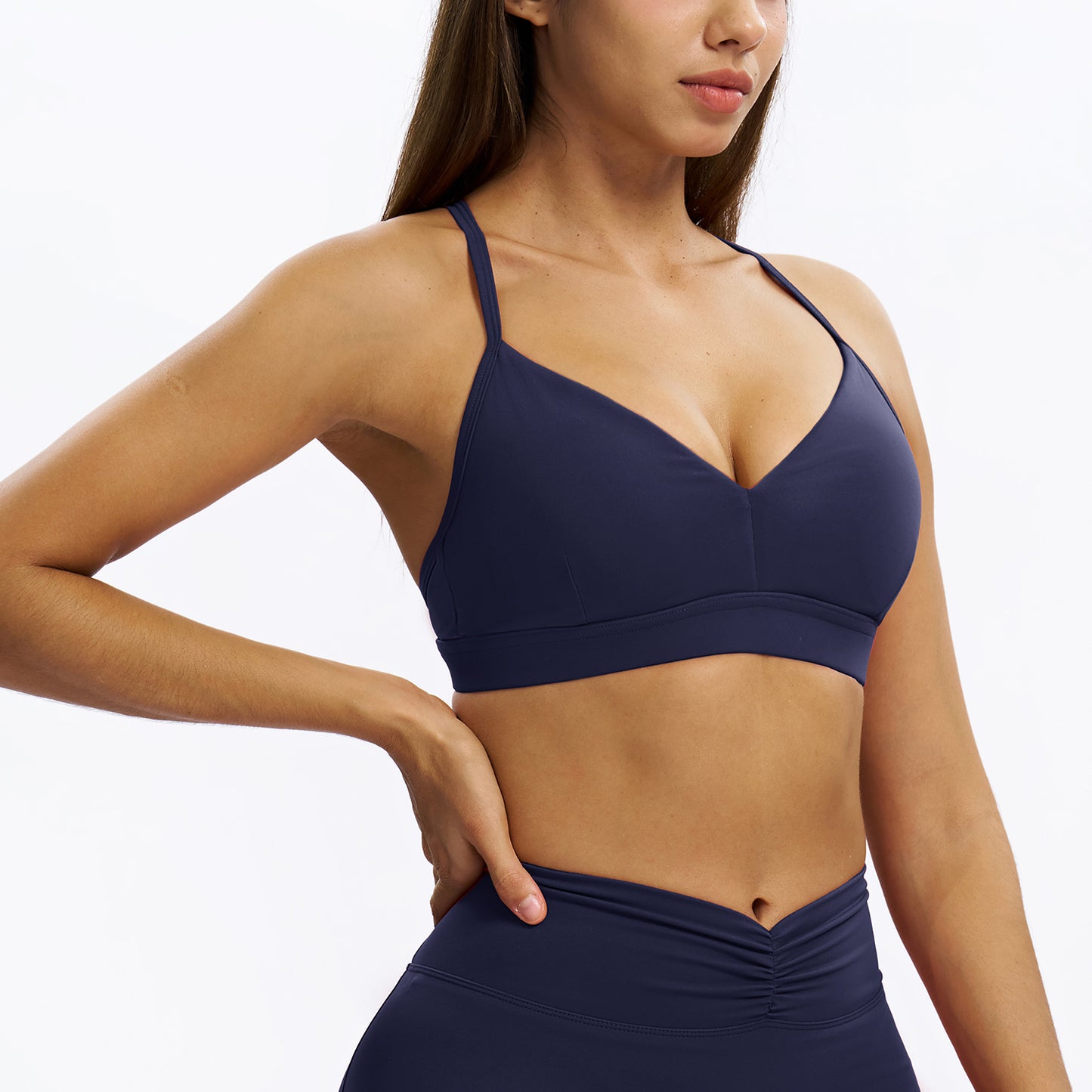 V-Neck Y-Back Sports Bra