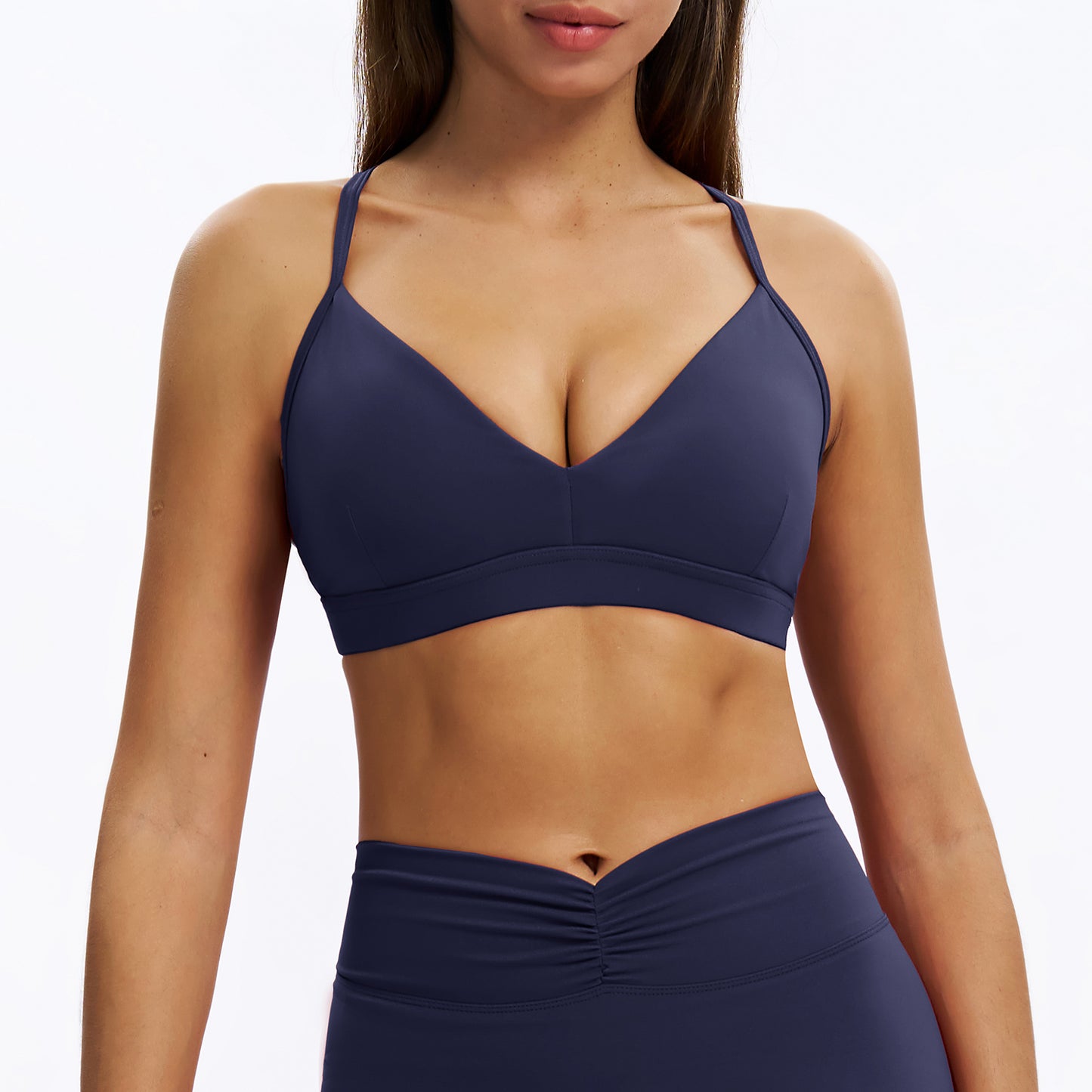 V-Neck Y-Back Sports Bra