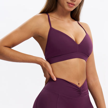 V-Neck Y-Back Sports Bra