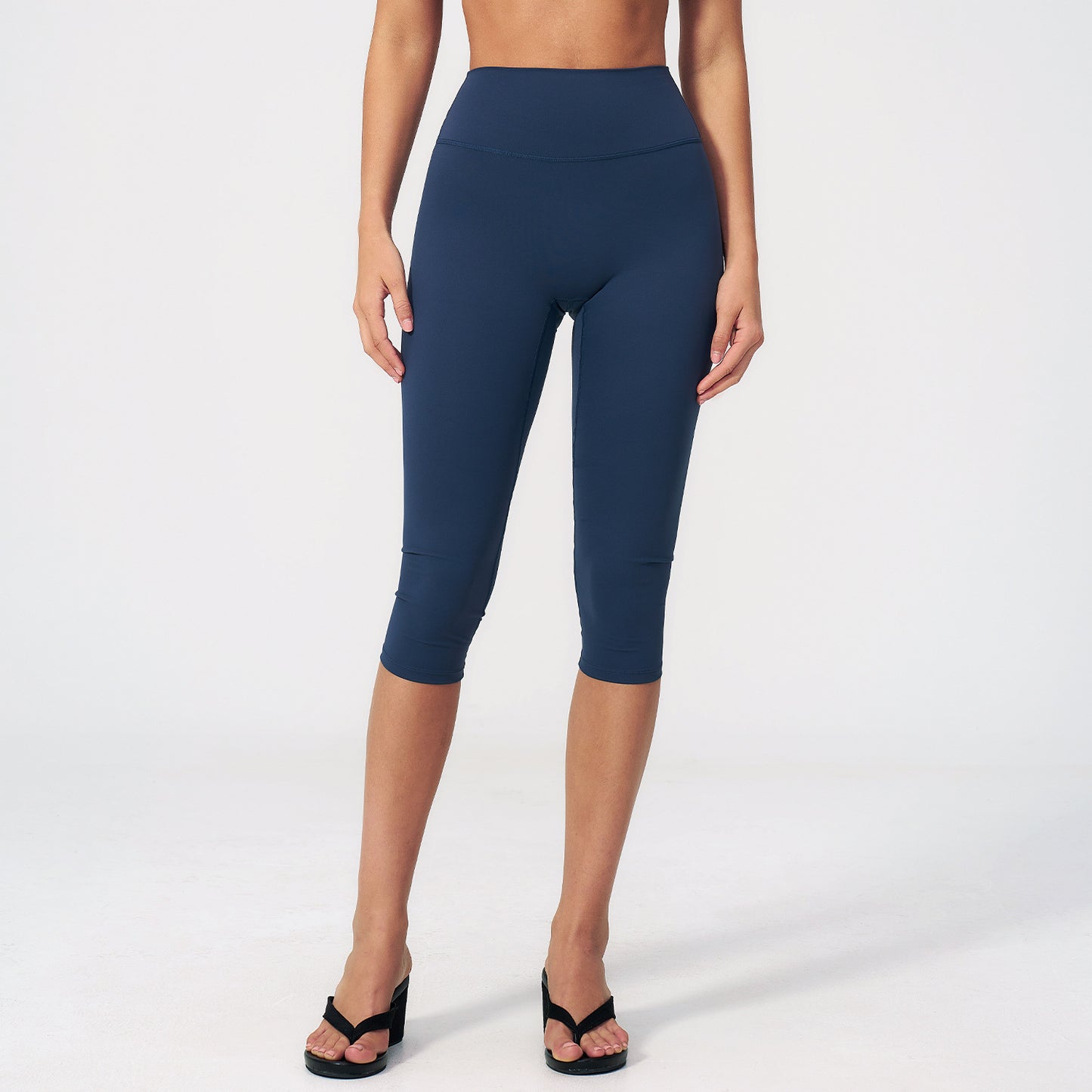 High-Waist Knee-Length Leggings