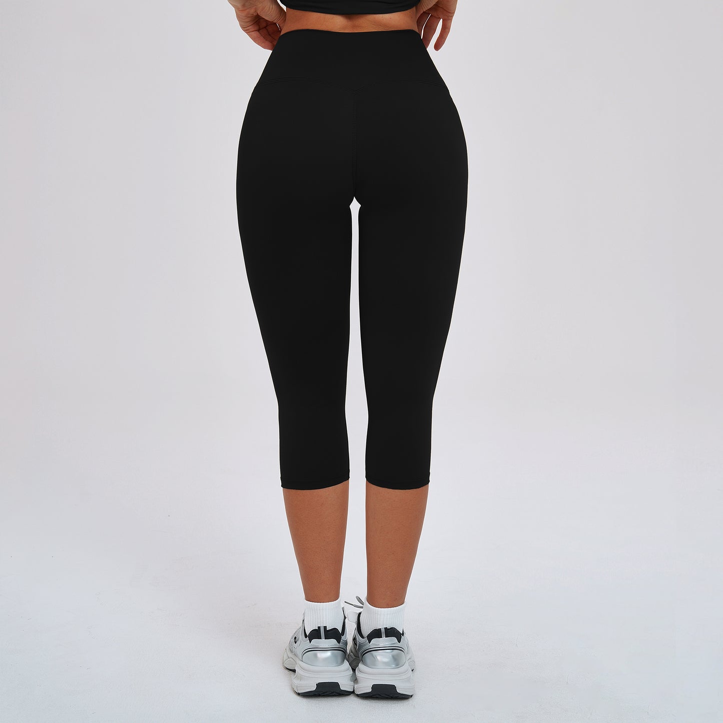 High-Waist Knee-Length Leggings