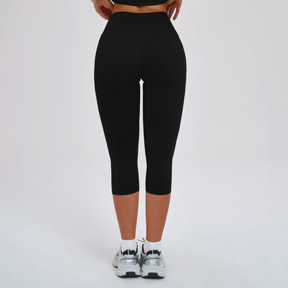 High-Waist Knee-Length Leggings