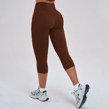 High-Waist Knee-Length Leggings