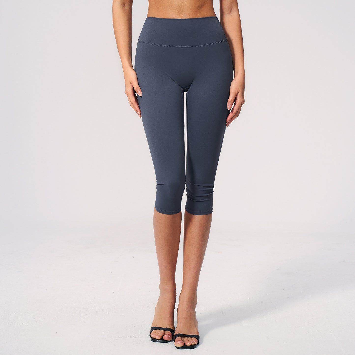 High-Waist Knee-Length Leggings