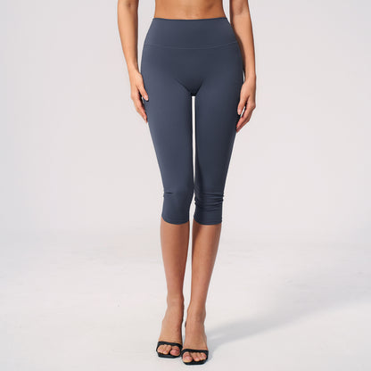 High-Waist Knee-Length Leggings