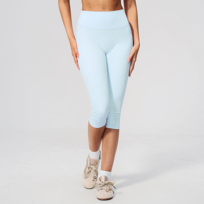 High-Waist Knee-Length Leggings