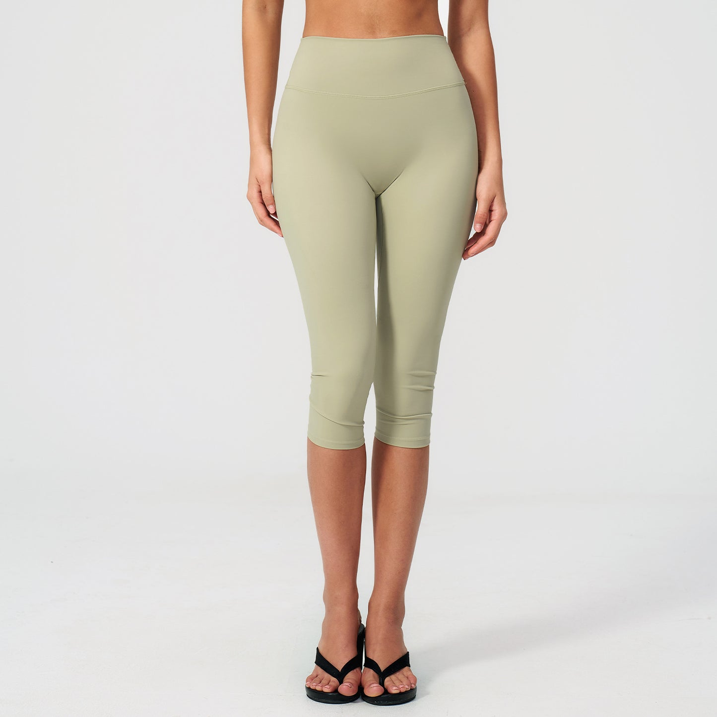 High-Waist Knee-Length Leggings