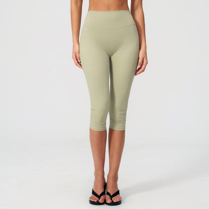 High-Waist Knee-Length Leggings