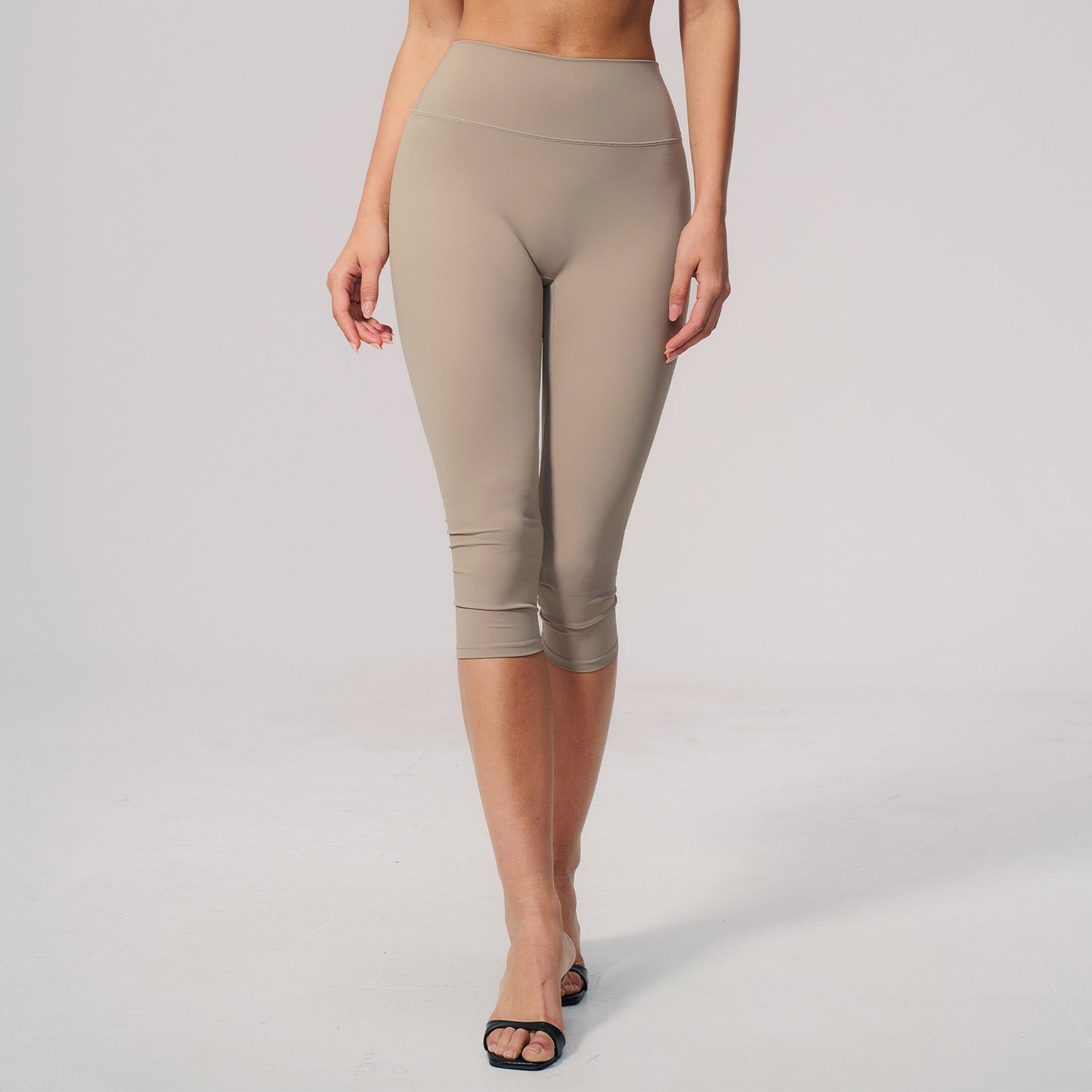 High-Waist Knee-Length Leggings