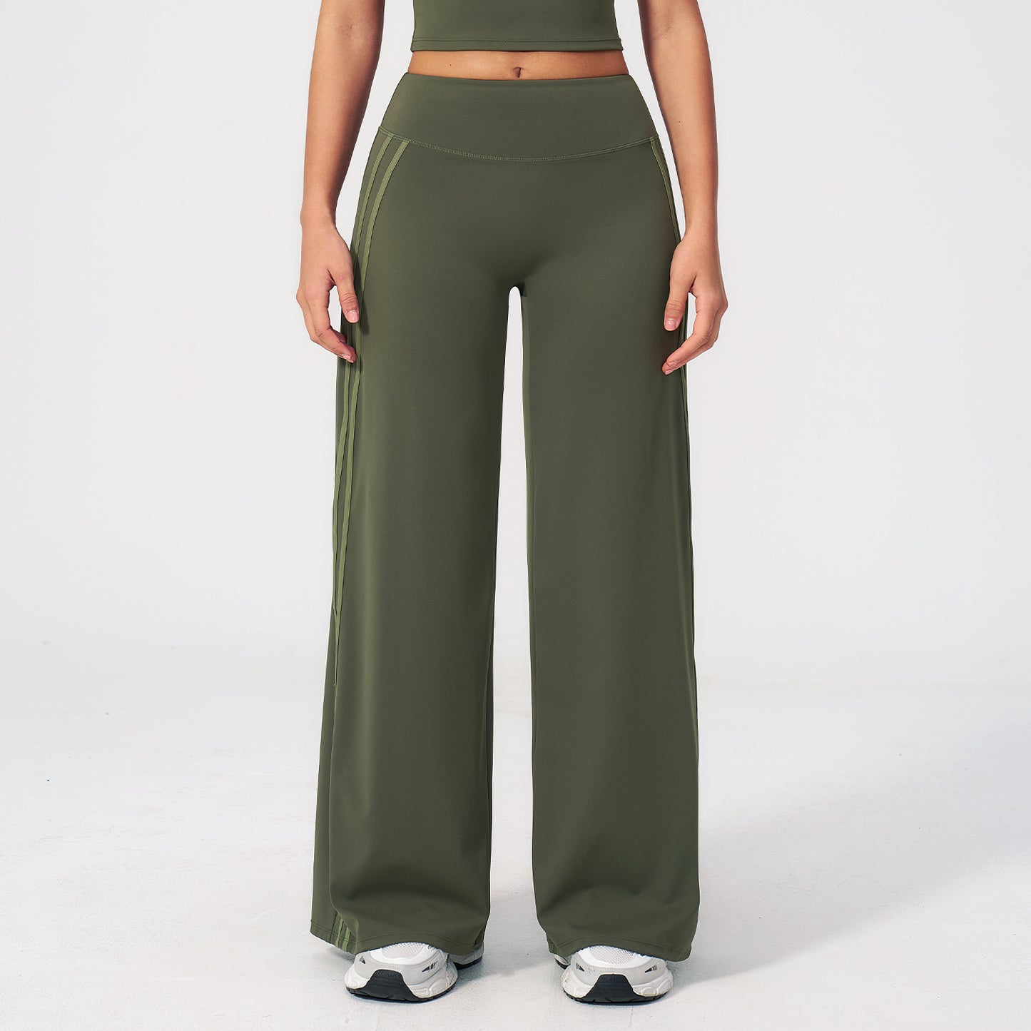 Side Stripe Straight Leggings