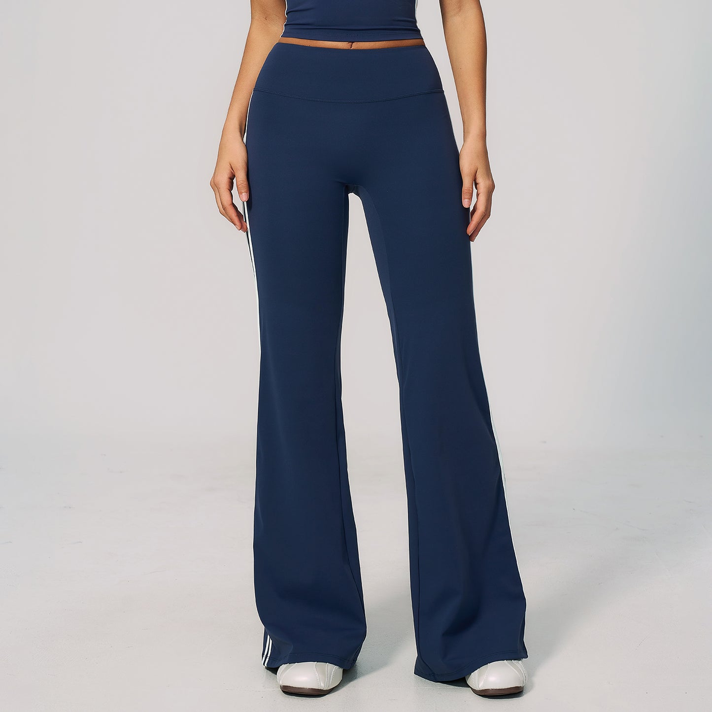 Side Stripe Sculpting Flare Leggings