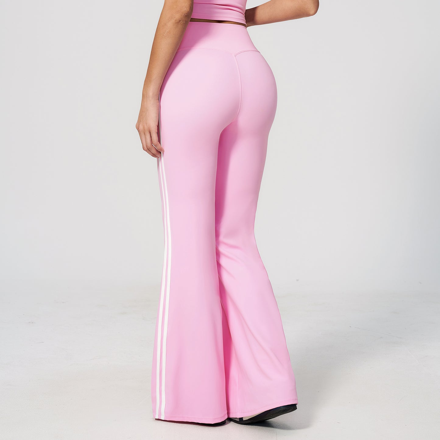 Side Stripe Sculpting Flare Leggings