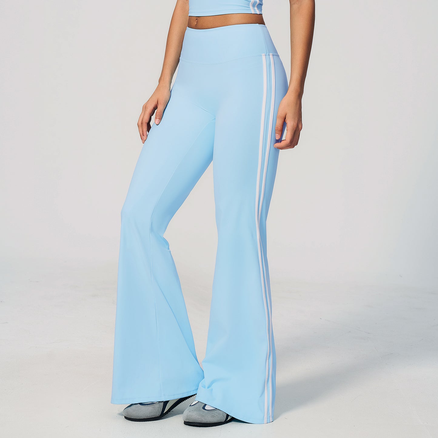 Side Stripe Sculpting Flare Leggings