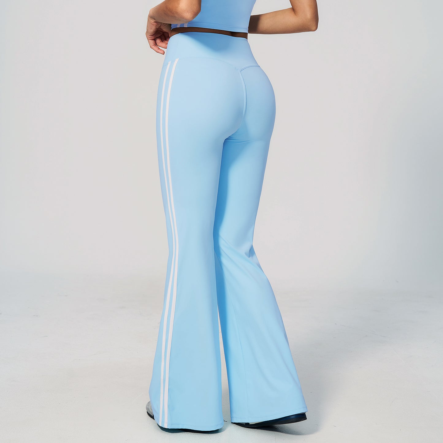 Side Stripe Sculpting Flare Leggings