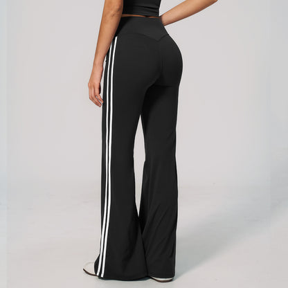 Side Stripe Sculpting Flare Leggings