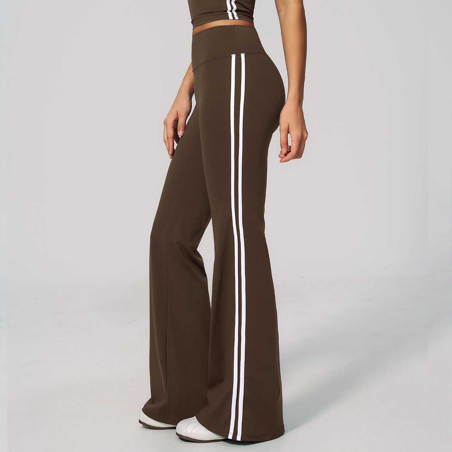 Side Stripe Sculpting Flare Leggings