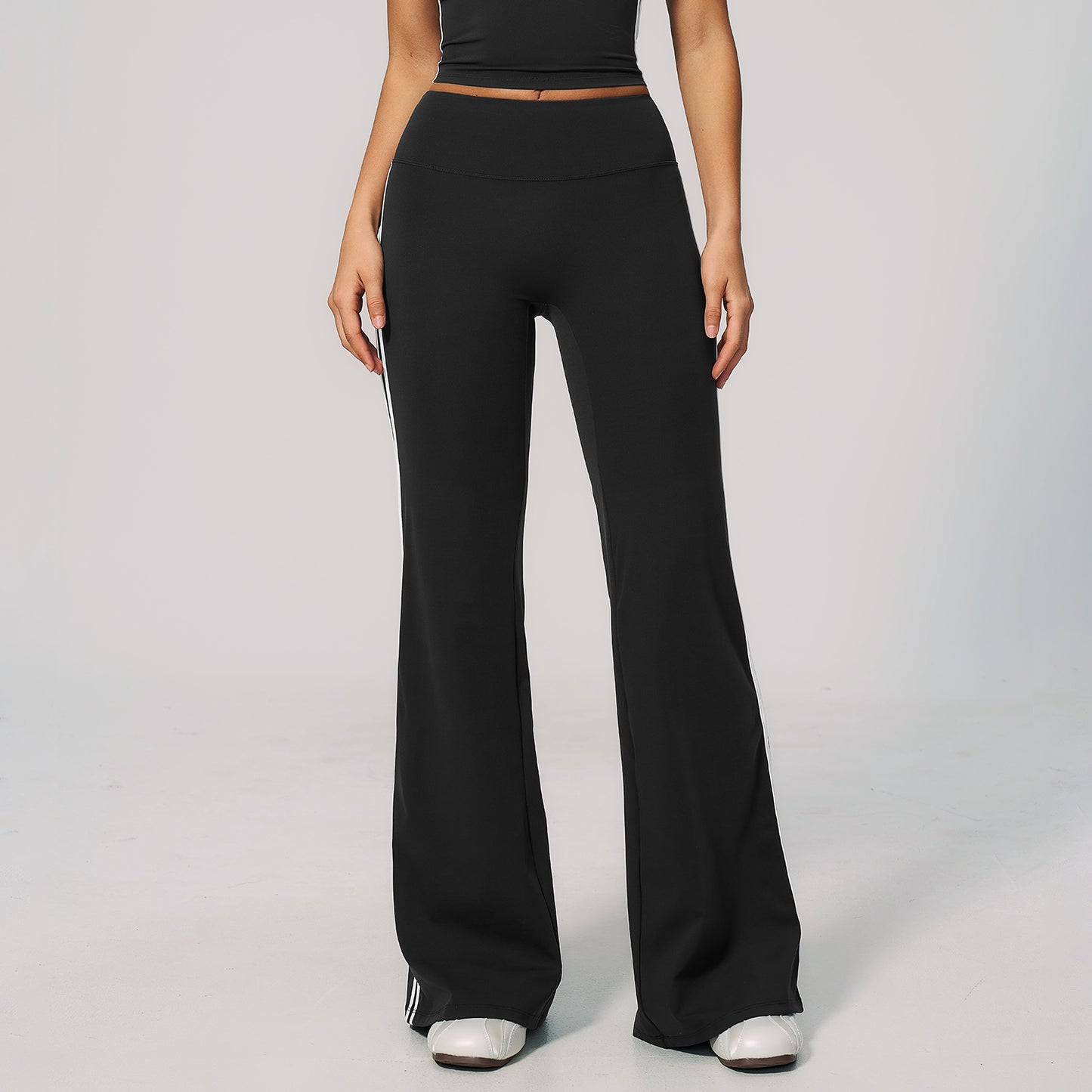 Side Stripe Sculpting Flare Leggings