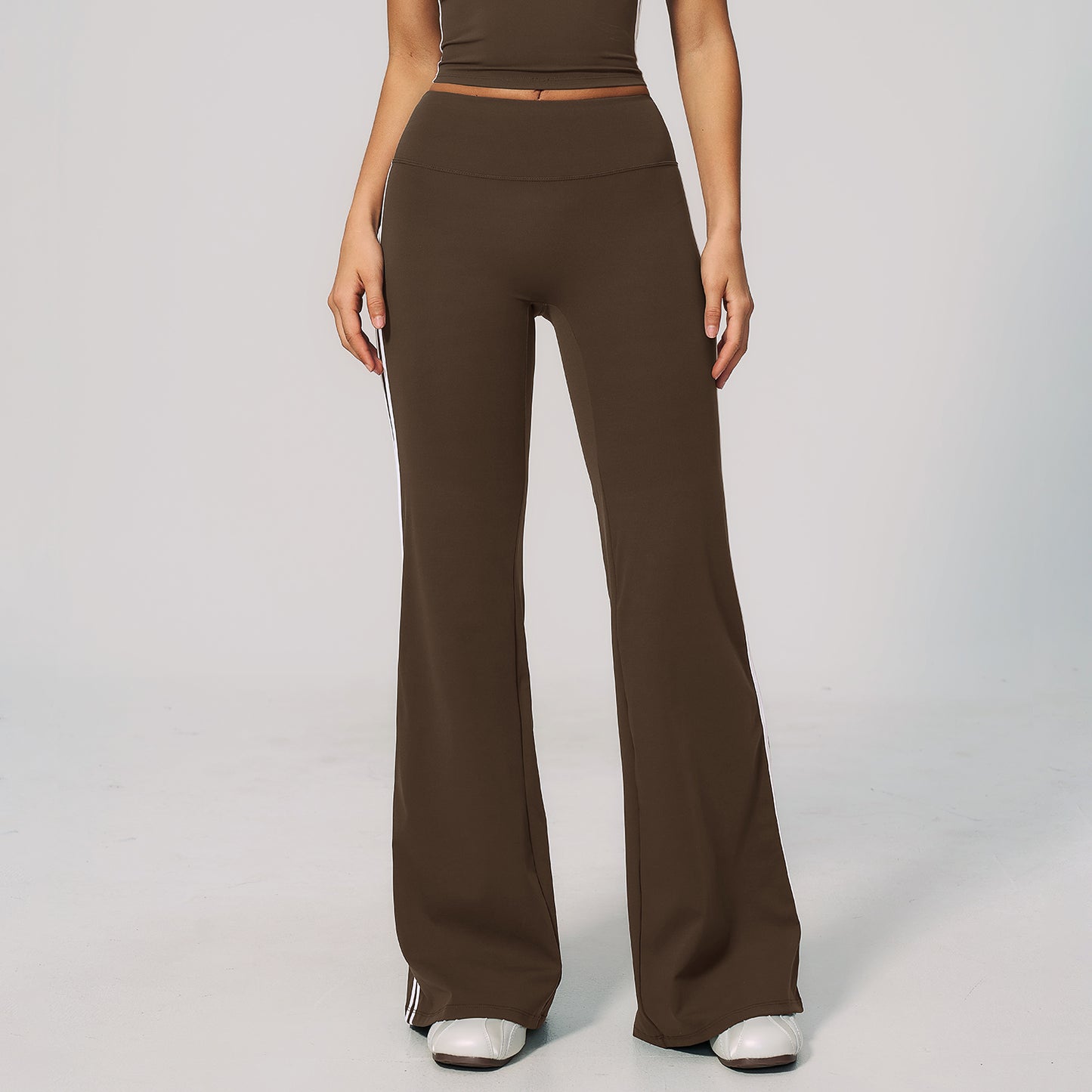 Side Stripe Sculpting Flare Leggings