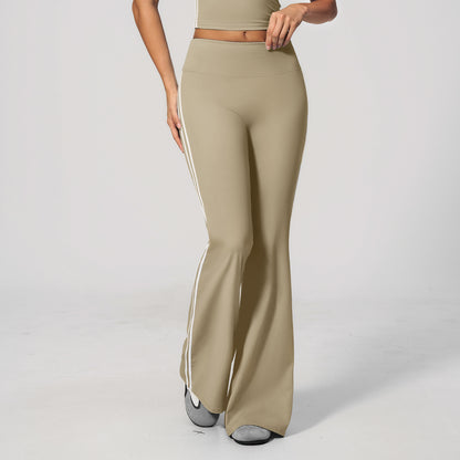Side Stripe Sculpting Flare Leggings
