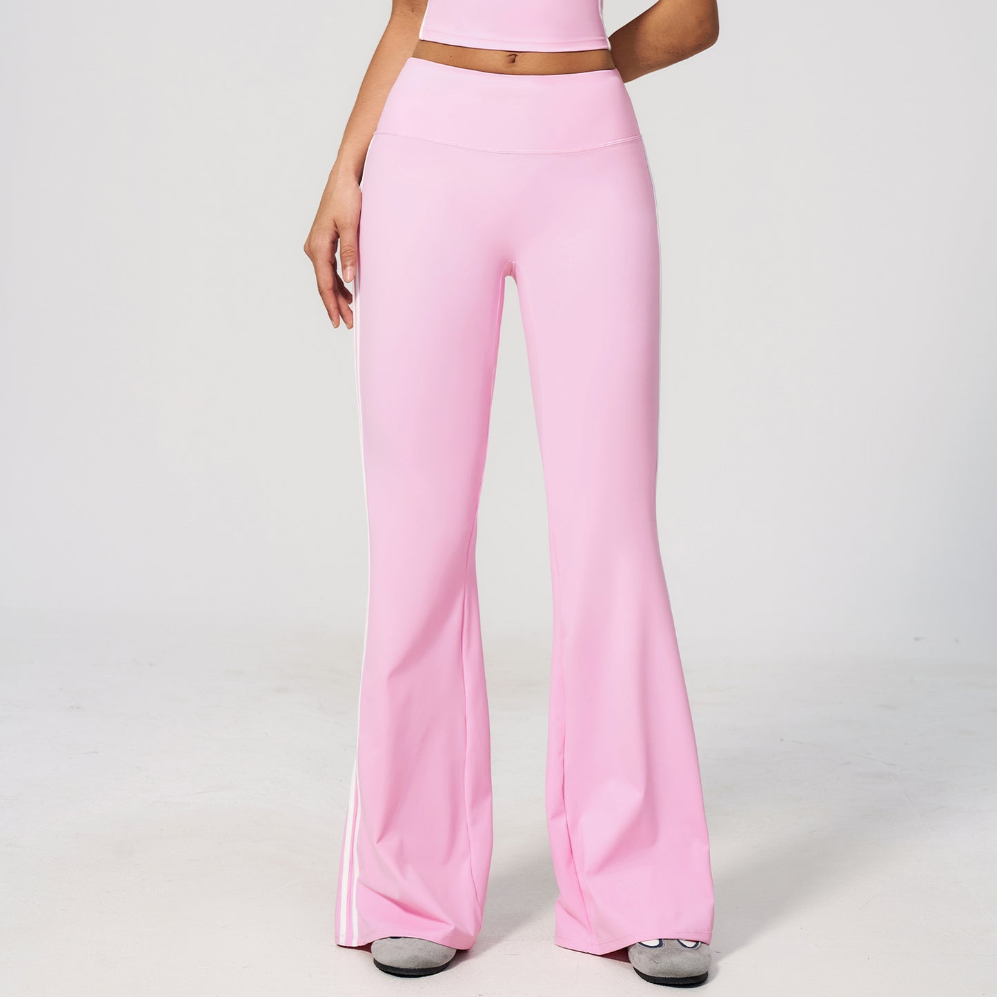 Side Stripe Sculpting Flare Leggings