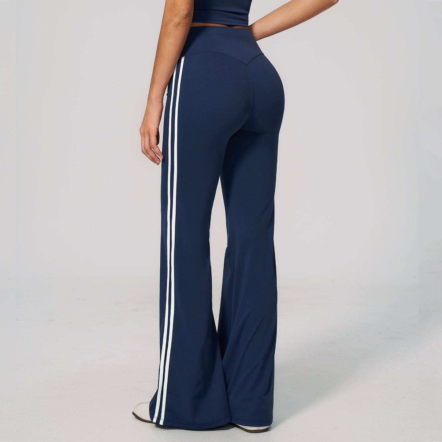 Side Stripe Sculpting Flare Leggings