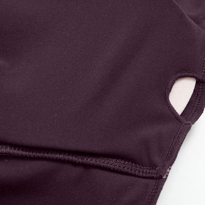 Deep V Long Sleeve Cropped Gym Top