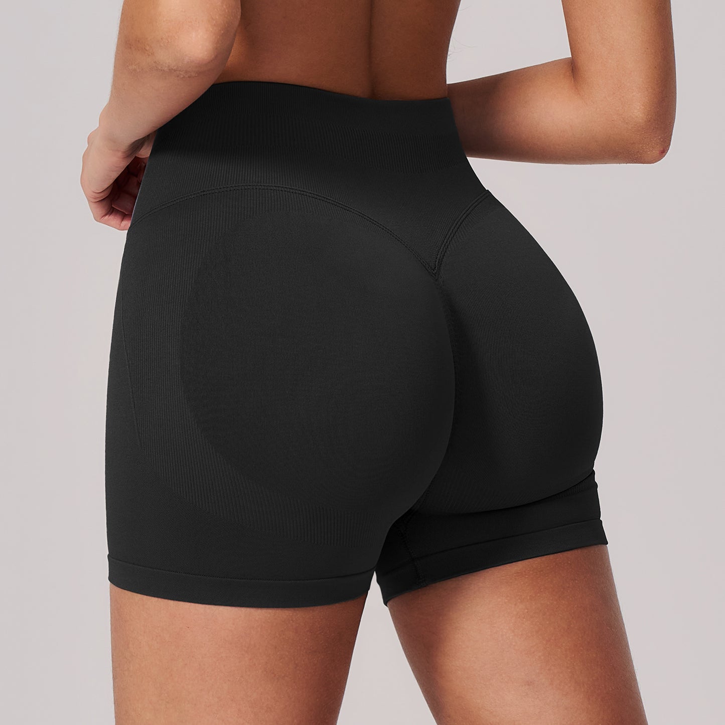 High-Waisted Booty Lift Workout Shorts