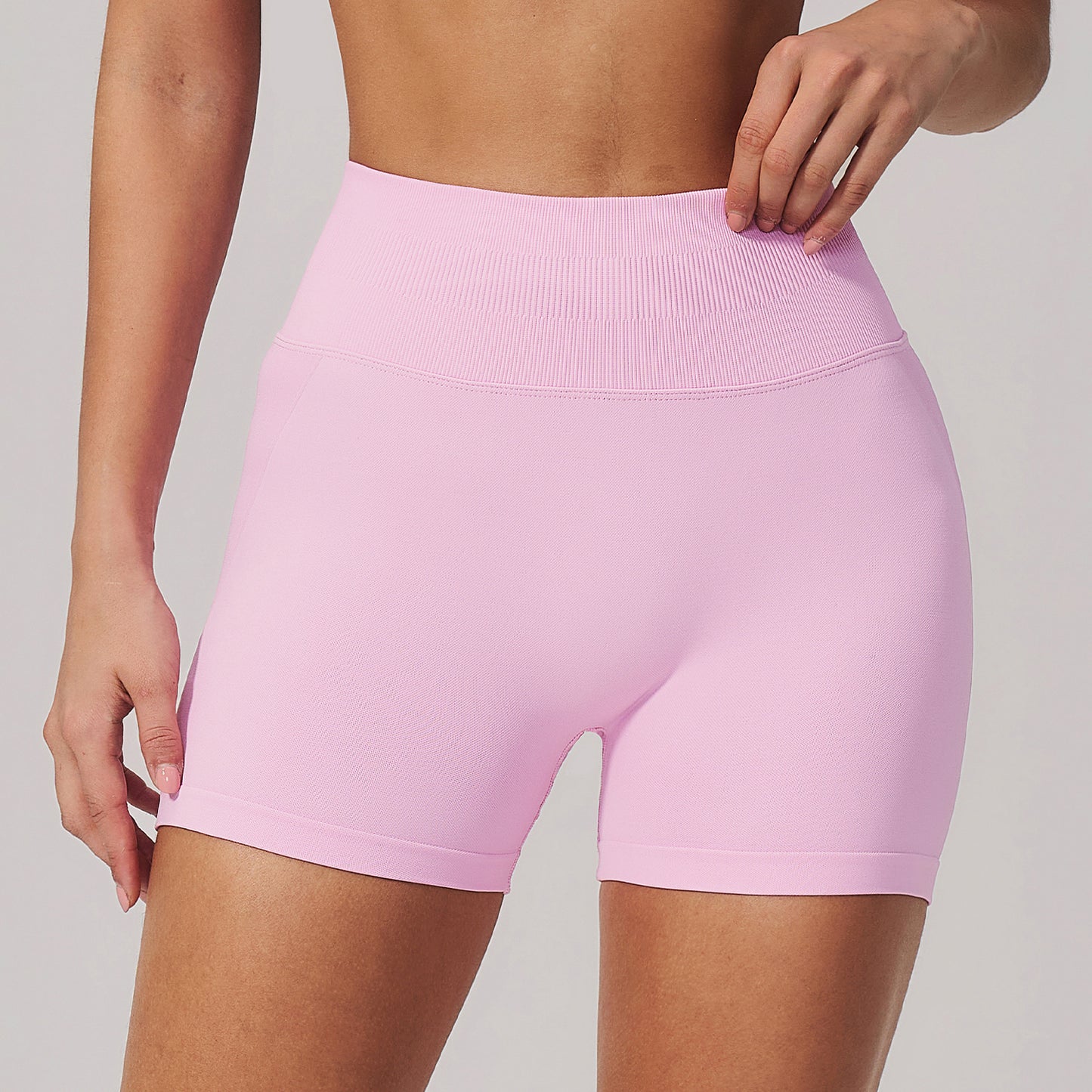 High-Waisted Booty Lift Workout Shorts