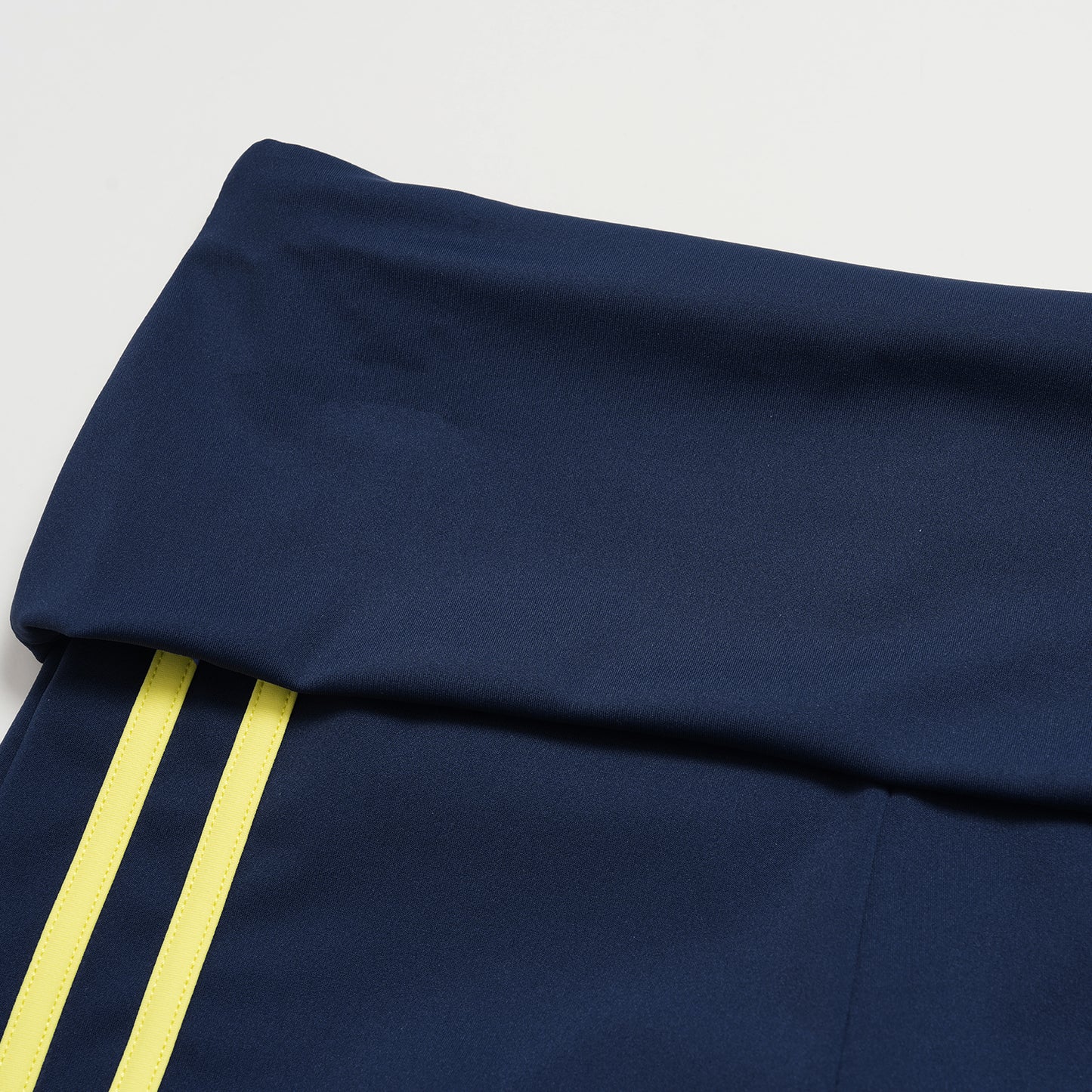 Striped Color-Block Foldover Waist Shorts