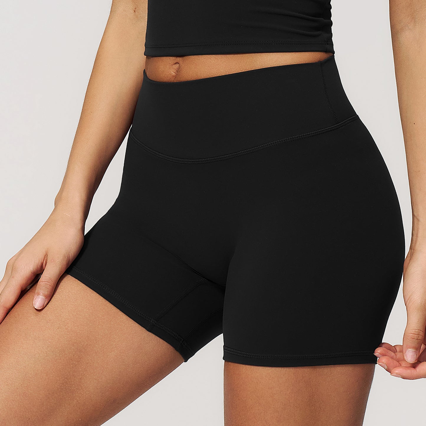 High-Waist Butt-Lifting Workout Shorts
