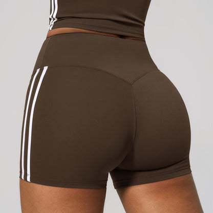 Side Stripe Sculpting Workout Shorts