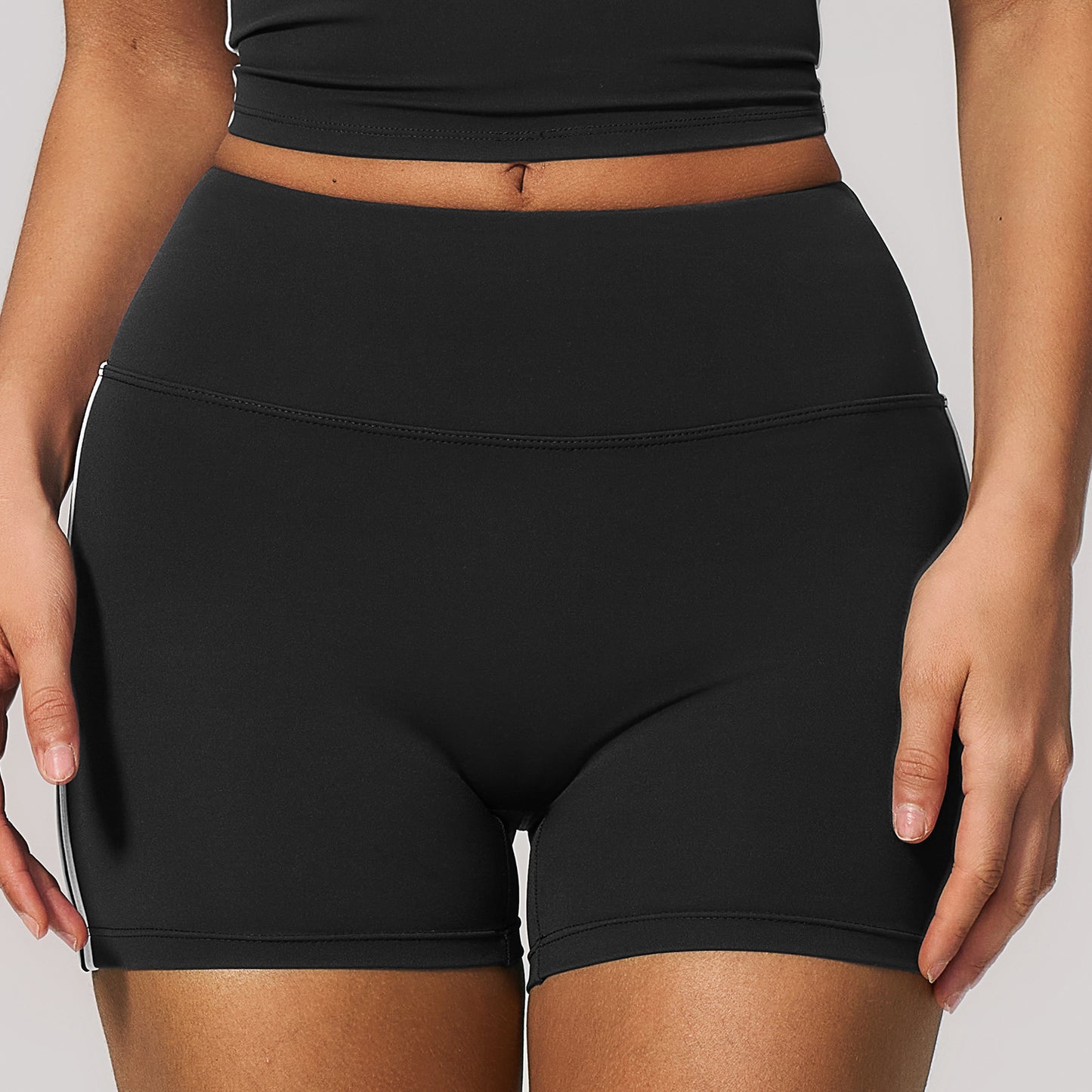 Side Stripe Sculpting Workout Shorts