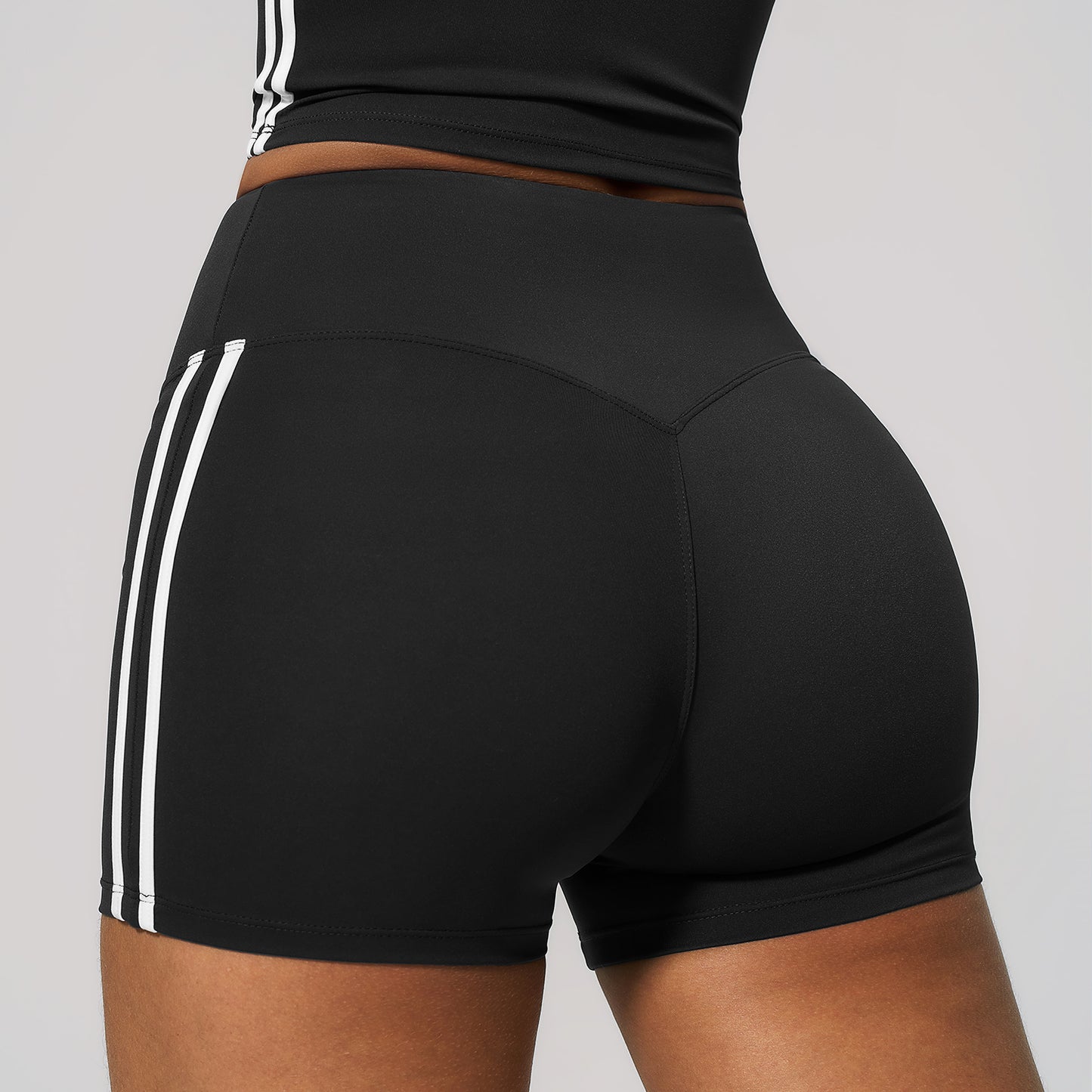 Side Stripe Sculpting Workout Shorts