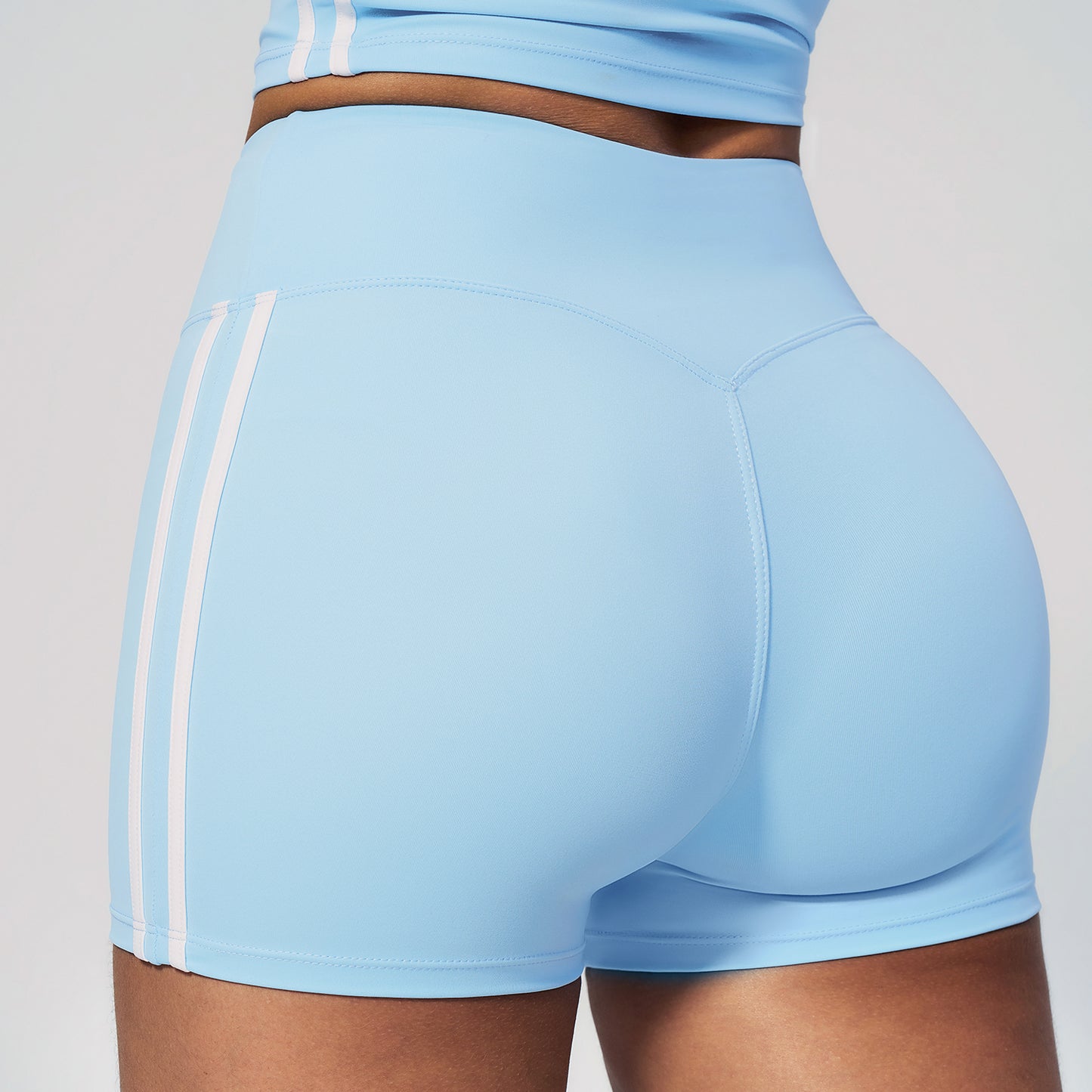 Side Stripe Sculpting Workout Shorts