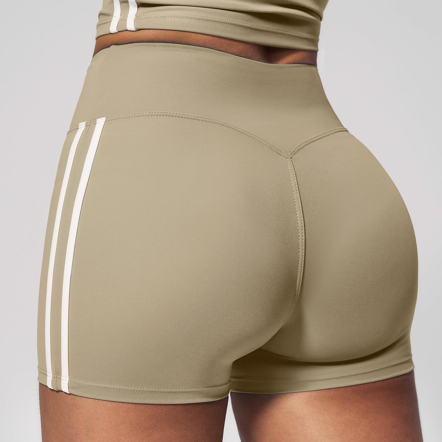 Side Stripe Sculpting Workout Shorts
