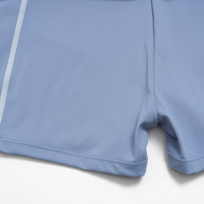 Color-Block Foldable Waist Gym Shorts