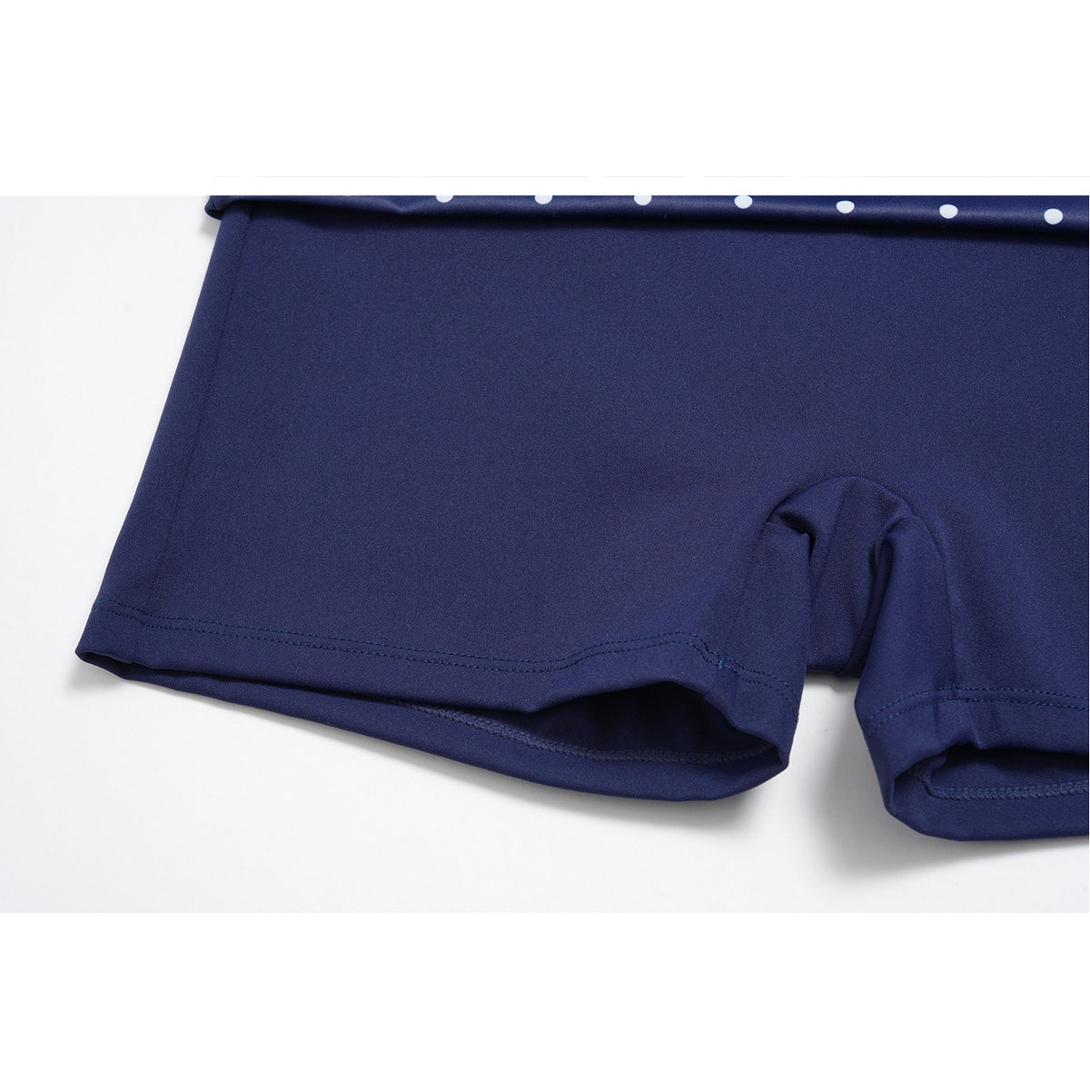 Contrast Foldover Waist Sculpting Shorts