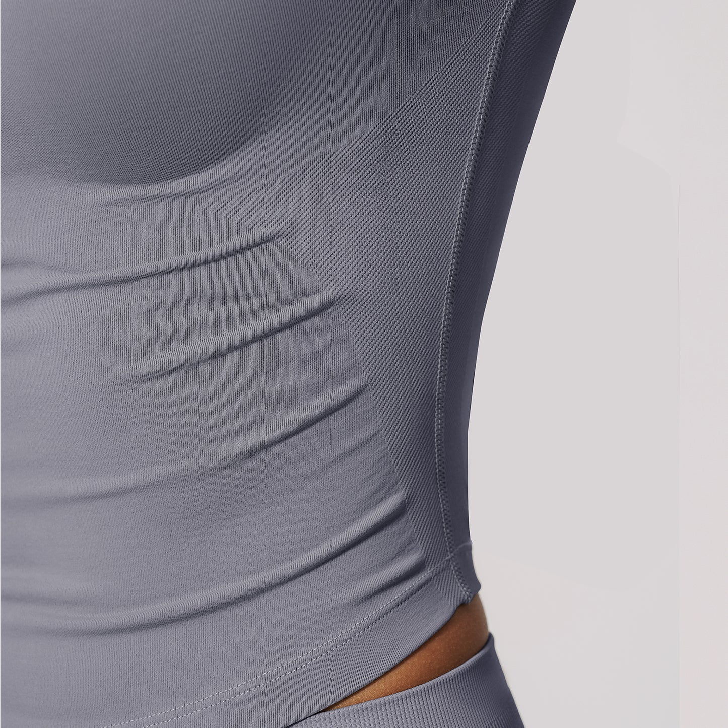 Seamless Cropped Short Sleeve T Shirt