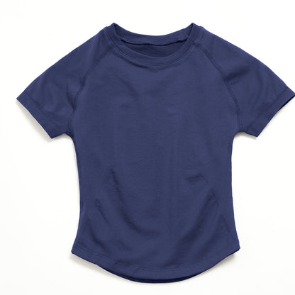 Seamless Cropped Short Sleeve T Shirt