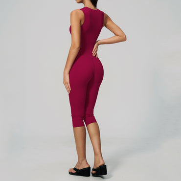 Square-Neck Padded One-Piece Bodysuit