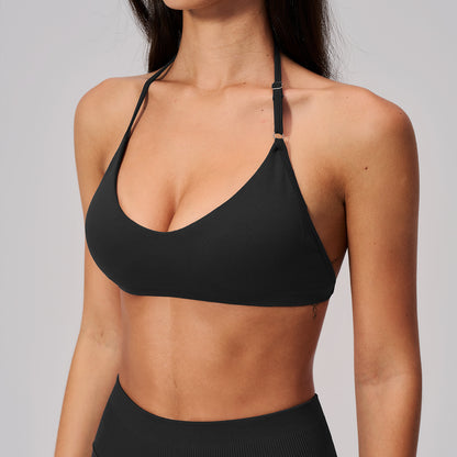 Women's Halter Back Sports Bra