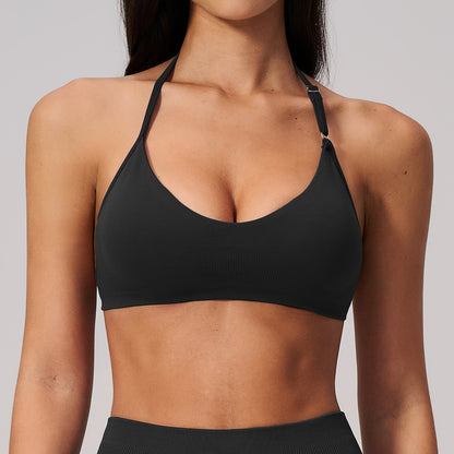 Women's Halter Back Sports Bra