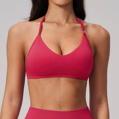 Women's Halter Back Sports Bra