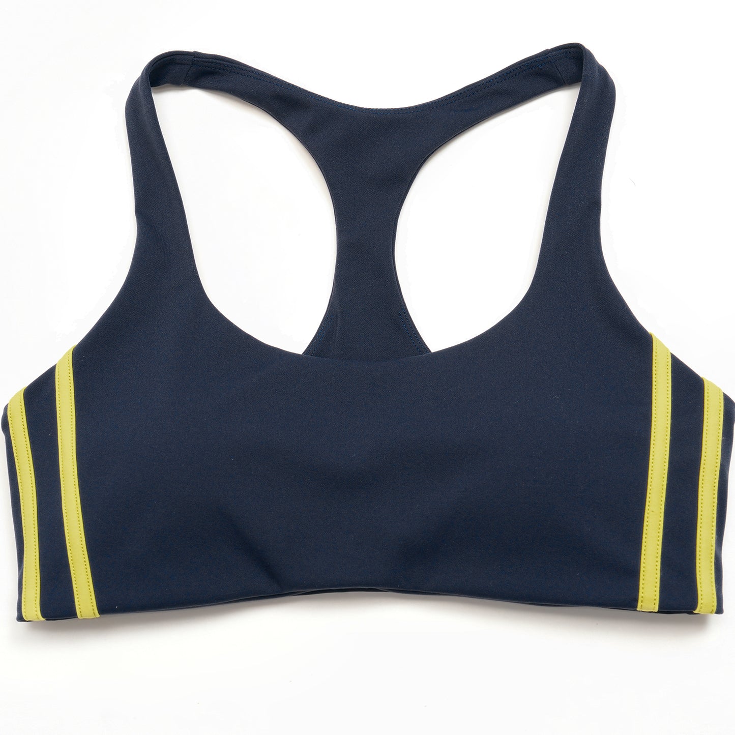 Striped Color-Block Sports Bra
