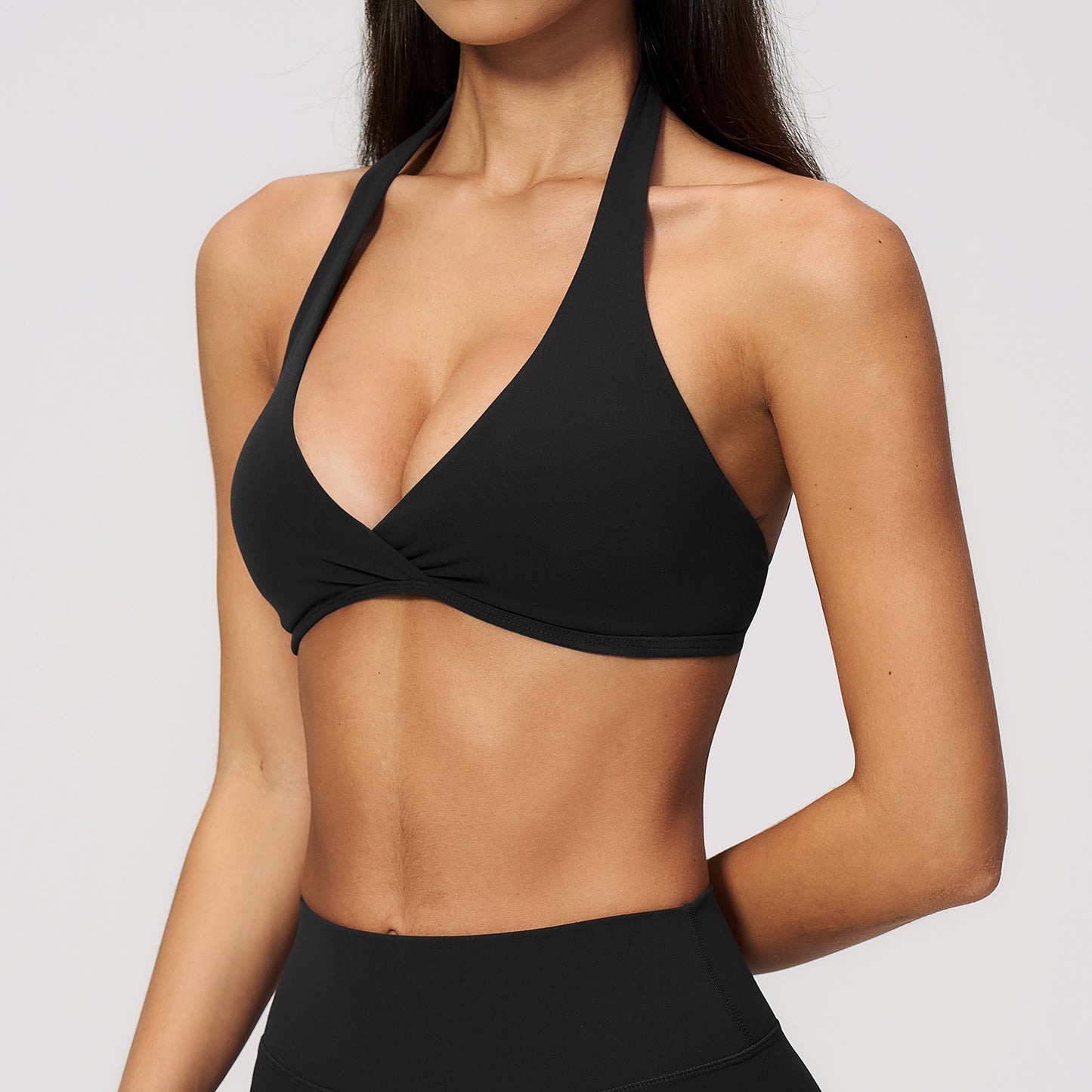 Halter Neck Adjustable Backless Sports Bra