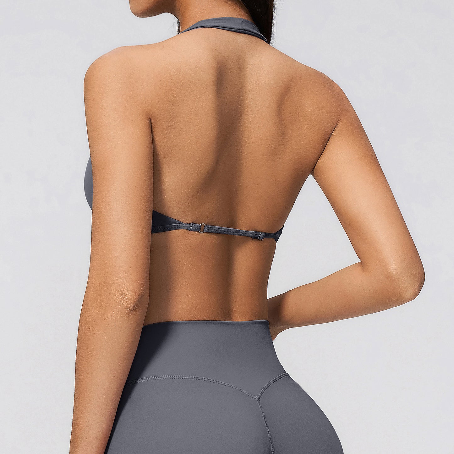 Halter Neck Adjustable Backless Sports Bra