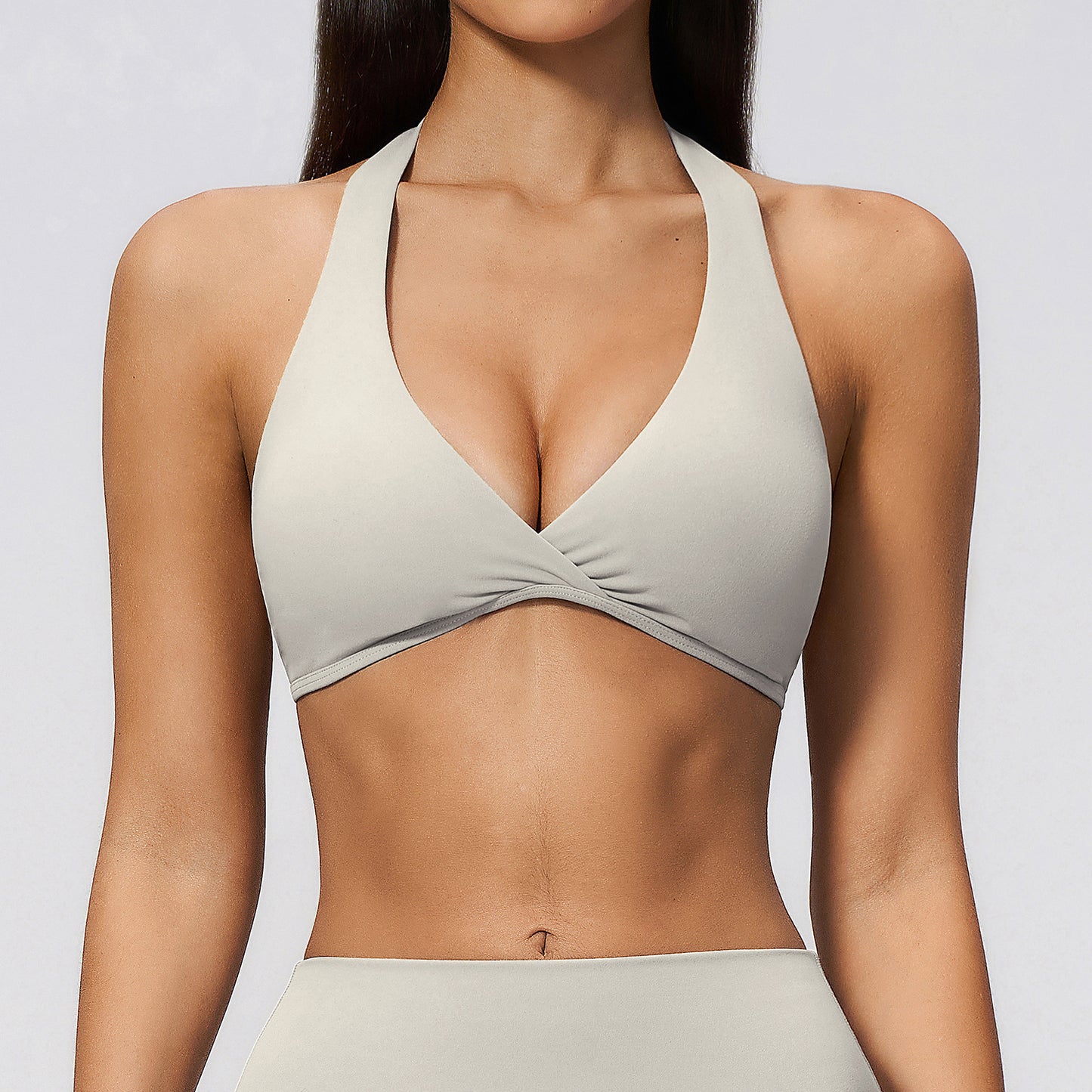 Halter Neck Adjustable Backless Sports Bra