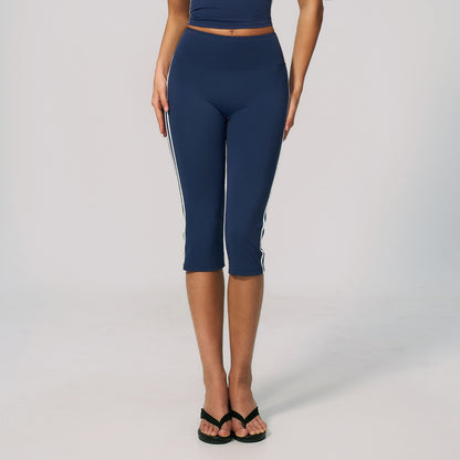 Side Stripe Sculpting Capri Leggings