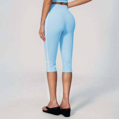 Side Stripe Sculpting Capri Leggings